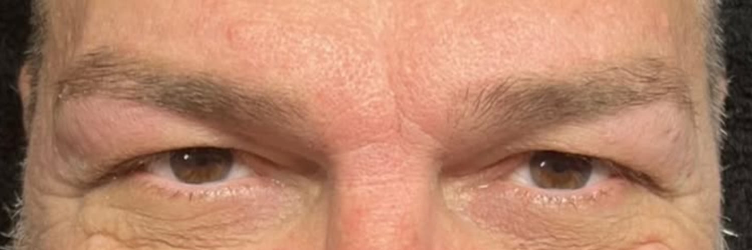Neatly shaped and tidied brows after a brow shape